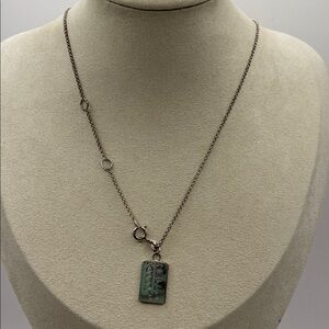 Sterling Silver 925 Hello Kitty Chain Necklace With Dog Tag
Feminine New Preppy